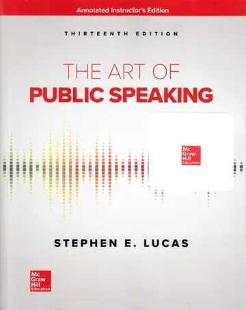 Cover of The Art of Public Speaking 13th Edition AIE