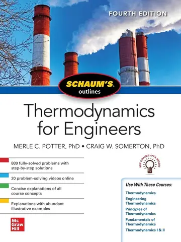 Cover of Schaums Outline of Thermodynamics for Engineers, Fourth Edition