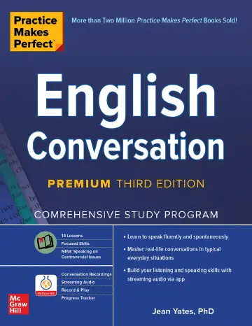Cover of Practice Makes Perfect English Conversation 3rd Edition