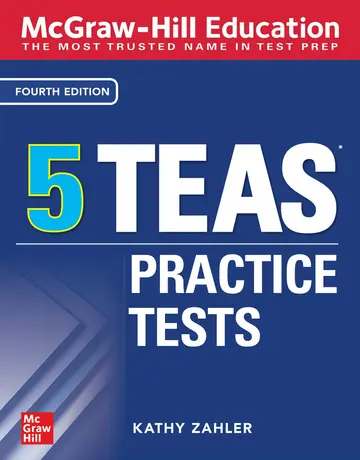 Cover of McGraw-Hill Education 5 TEAS Practice Tests, Fourth Edition