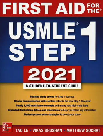 Cover of First Aid for the USMLE Step 1 2021, Thirty first edition