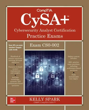 Cover of CompTIA CySA+ Cybersecurity Analyst Certification Practice Exams (Exam CS0-002)