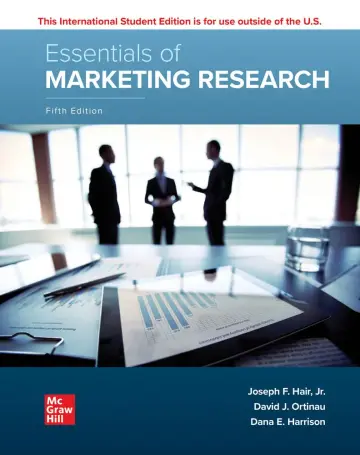 Cover of ISE Essentials of Marketing Research