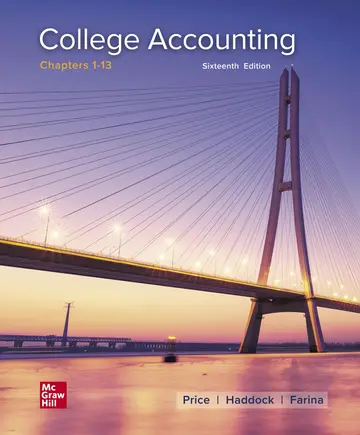 Cover of College Accounting Chapters 1-13