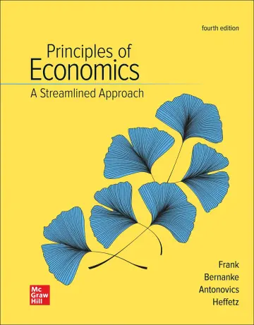 Cover of Principles of Economics, a Streamlined Approach