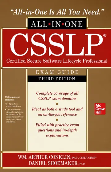 Cover of CSSLP Certified Secure Software Lifecycle Professional All-in-One Exam Guide, Third Edition