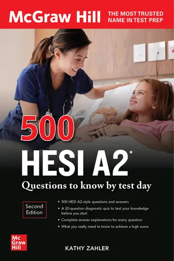 Cover of 500 HESI A2 Questions to Know by Test Day, Second Edition