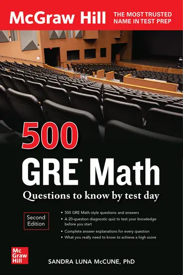 Cover of 500 GRE Math Questions to Know by Test Day, Second Edition