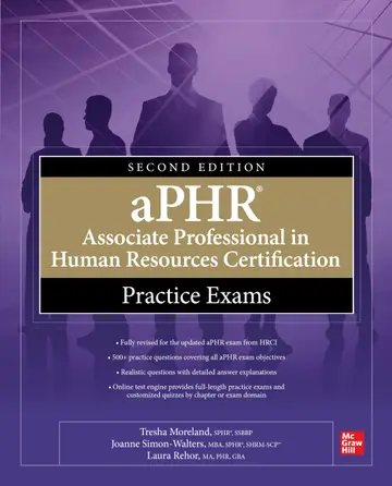 Cover of aPHR Associate Professional in Human Resources Certification Practice Exams, Second Edition