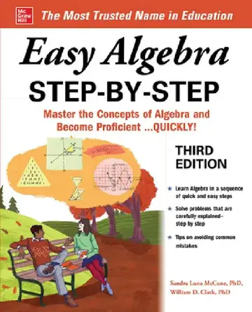 Cover of Easy Algebra Step-By-Step, Third Edition