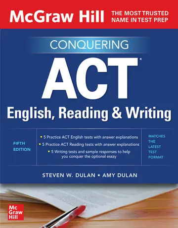 Cover of McGraw Hill Conquering ACT English, Reading, and Writing, Fifth Edition