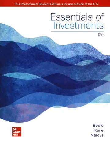 Cover of Essentials of Investments ISE