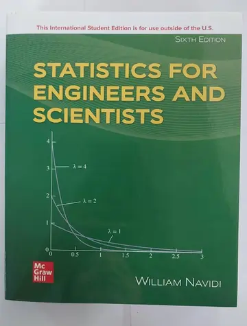 Cover of ISE Statistics for Engineers and Scientists