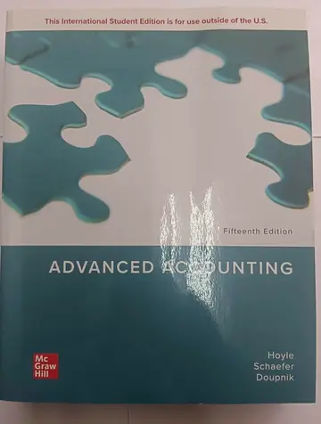 Cover of ISE Advanced Accounting