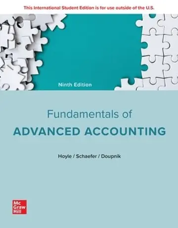 Cover of ISE Fundamentals of Advanced Accounting