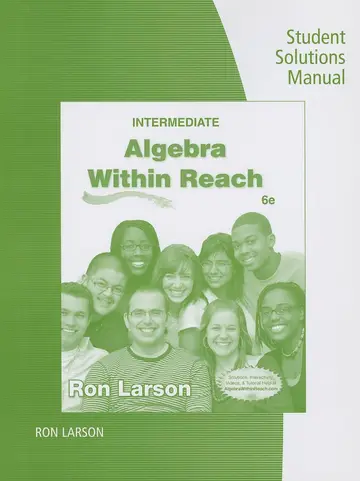 Cover of Intermediate Algebra