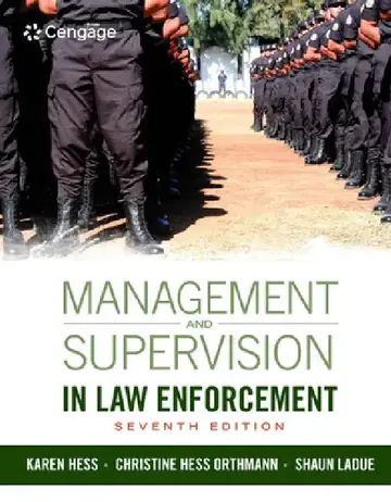 Cover of Management and Supervision in Law Enforcement