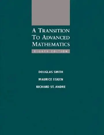 Cover of A Transition to Advanced Mathematics