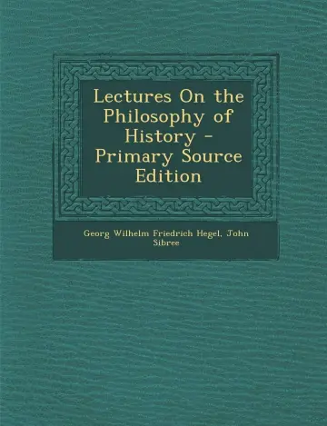 Cover of Lectures on the Philosophy of History