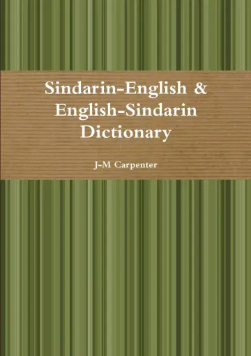 Cover of Sindarin Dictionary