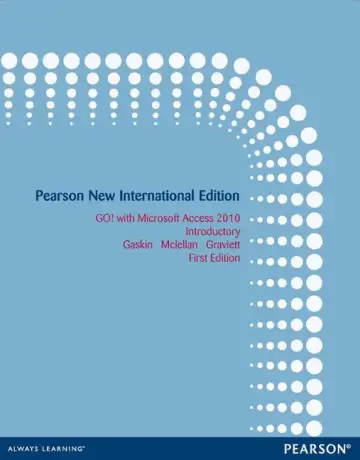 Cover of GO! with Microsoft Access 2010 Introductory