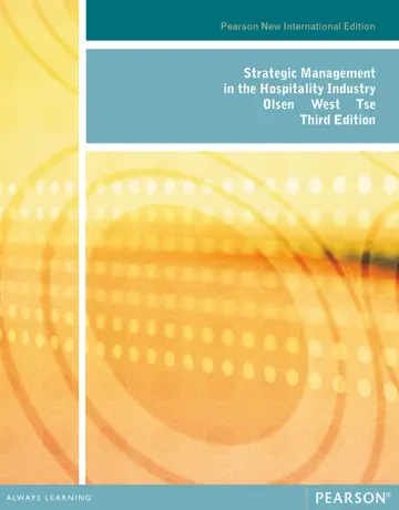 Cover of Strategic Management in the Hospitality Industry