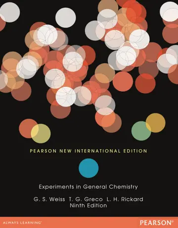 Cover of Experiments in General Chemistry