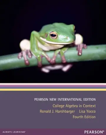Cover of College Algebra in Context