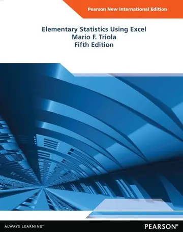 Cover of Elementary Statistics Using Excel