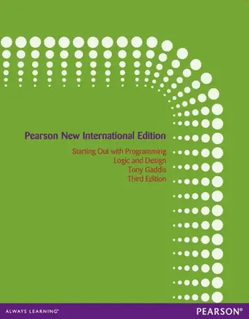 Cover of Starting Out with Programming Logic and Design