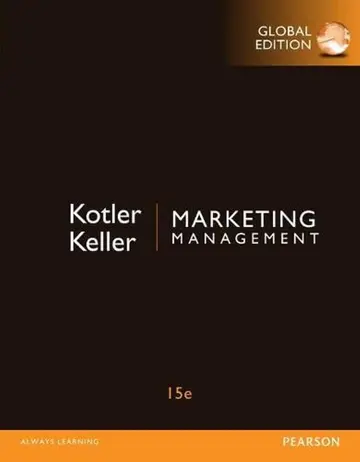 Cover of Marketing Management, Global Edition