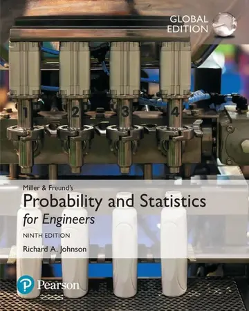 Cover of Miller & Freund's Probability and Statistics for Engineers, Global Edition