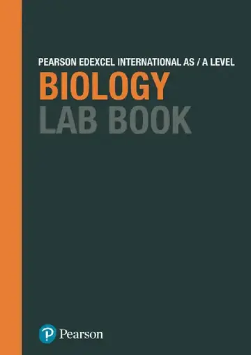 Cover of Pearson Edexcel International A Level Biology Lab Book