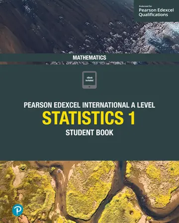 Cover of Pearson Edexcel International A Level Mathematics Statistics 1 Student Book