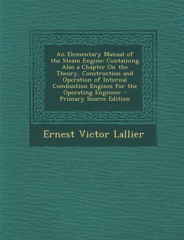 Cover of An Elementary Manual of the Steam Engine