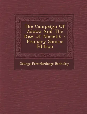 Cover of The Campaign of Adowa and the Rise of Menelik