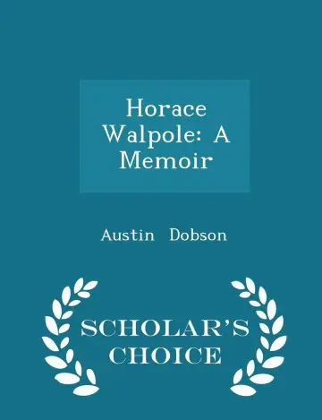 Cover of Horace Walpole