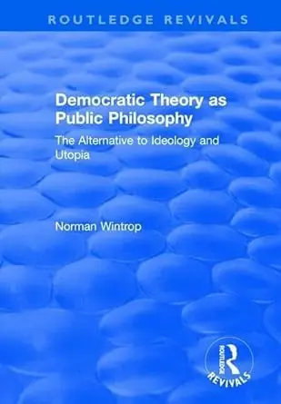 Cover of Democratic Theory as Public Philosophy