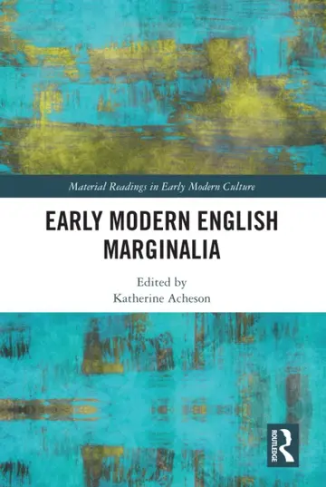 Cover of Early Modern English Marginalia
