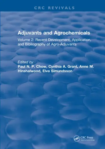 Cover of Adjuvants and Agrochemicals
