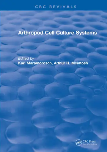 Cover of Arthropod Cell Culture Systems