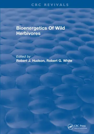Cover of Bioenergetics of Wild Herbivores