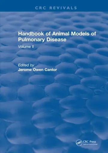 Cover of CRC Handbook of Animal Models of Pulmonary Disease (2)