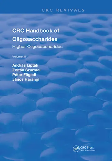 Cover of CRC Handbook of Oligosaccharides