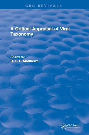 Cover of A Critical Appraisal of Viral Taxonomy