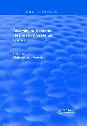 Cover of Diversity of Bacterial Respiratory Systems (2)