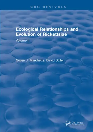 Cover of Ecological Relationships and Evolution of Rickettsiae (2)