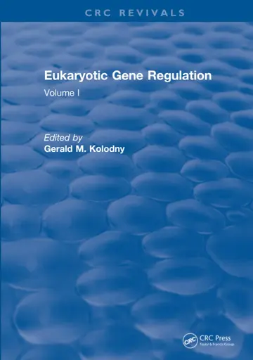 Cover of Eukaryotic Gene Regulation