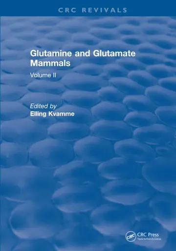 Cover of Glutamine and Glutamate Mammals