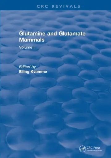 Cover of Glutamine and Glutamate Mammals
